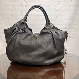 LOUIS VUITTON Perforated Mahina Leather investment bag in color Chocolat.  EUC